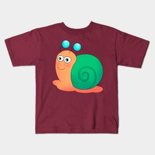 Cute Snail Kids T-Shirt